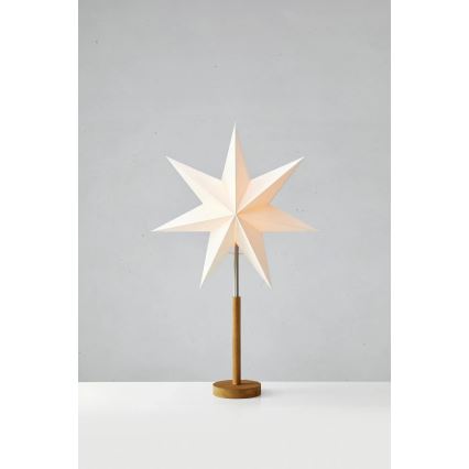 Markslöjd 706213 - Ziemassvētku rotājums SPERANZA 1xE14/6W/230V Ø 45 cm priede/krēmkrāsa