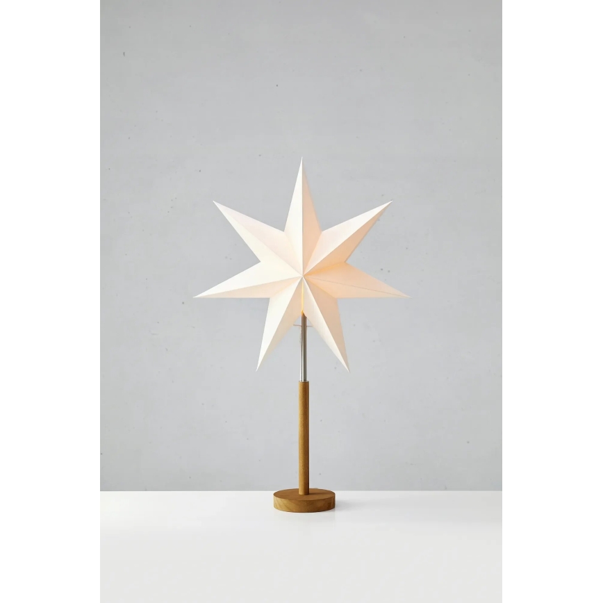 Markslöjd 706213 - Ziemassvētku rotājums SPERANZA 1xE14/6W/230V Ø 45 cm priede/krēmkrāsa