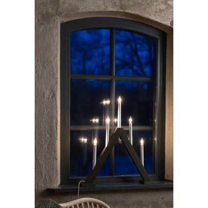 Markslöjd 706224 - Ziemassvētku svečturis ARIELE 5xE10/3W/230V priede/brūna