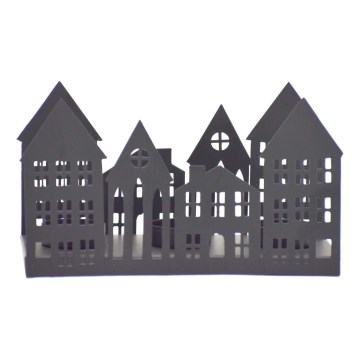 Markslöjd 706364 - LED Ziemassvētku svečturis YORK 3xLED/0,1W/1xCR2032 melns