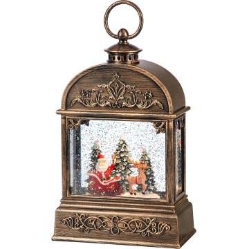 Markslöjd 706408 - LED Ziemassvētku dekorācija JINGLE LED/0,5W/3xAA bronza/patina