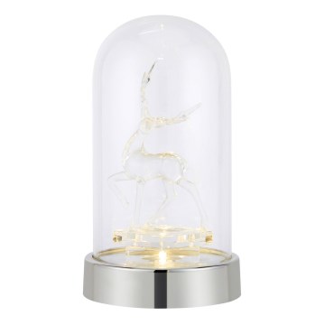 Markslöjd 706528 - LED Ziemassvētku rotājums ISLA LED/0,06W/3xAA spīdīgs hroms/ziemeļbriedis