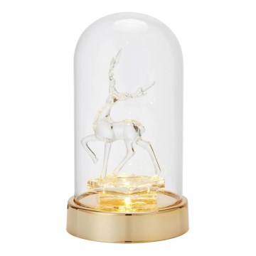 Markslöjd 706529 - LED Ziemassvētku dekors ISLA LED/0,06W/3xAA misiņš/ziemeļbriedis