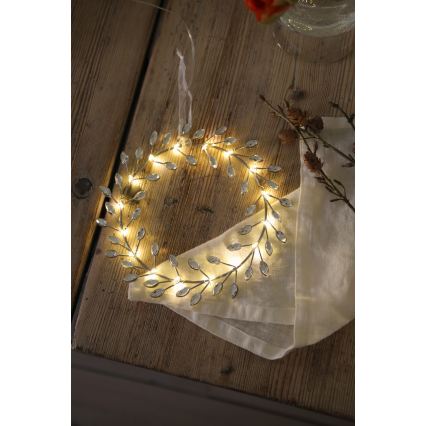 Markslöjd 706557 - LED Ziemassvētku rotājums ARIA LED/3,12W/2xAA sudraba
