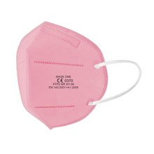 Mask One respirators bērnu izmērs FFP2 NR - CE 0370 rozā 1gab