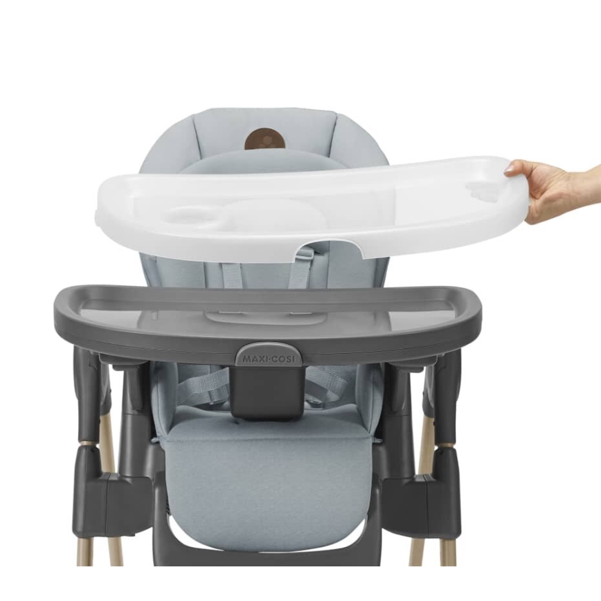 Maxi-Cosi - Bērnu barošanas krēsls 6in1 MINLA pelēka/balta