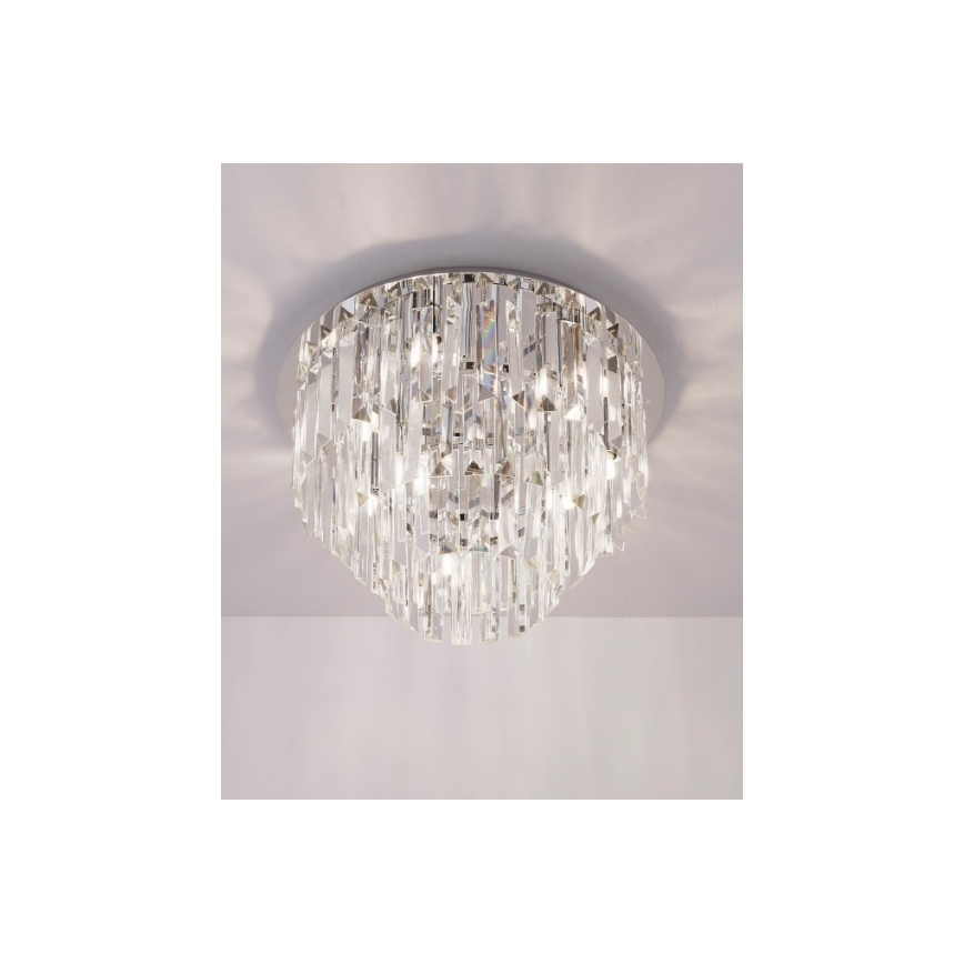 MAXLIGHT C0136 - Griestu lampa MONACO 9xG9/40W/230V d. 42 cm spīdīgi hromēts