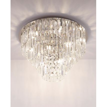 MAXLIGHT C0137 - Griestu lampa MONACO 15xG9/40W/230V d. 60 cm spīdīgi hromēts