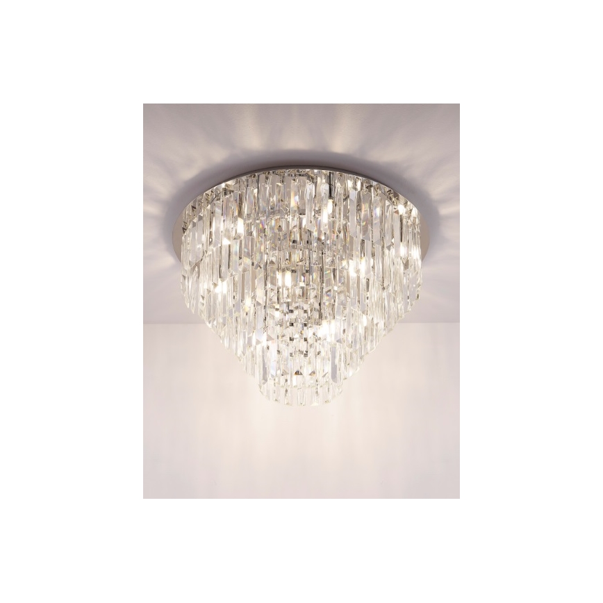 MAXLIGHT C0137 - Griestu lampa MONACO 15xG9/40W/230V d. 60 cm spīdīgi hromēts