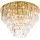 MAXLIGHT C0206 - Griestu lampa MONACO 15xG9/40W/230V d. 60 cm zelta