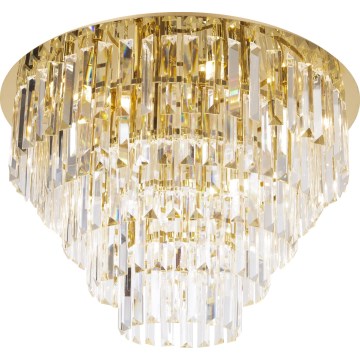 MAXLIGHT C0224 - Griestu lampa MONACO 16xG9/40W/230V d. 80 cm zelta