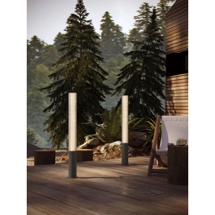 MAXLIGHT F0064 - Āra LED lampa GARDENIA LED/25W/230V 105 cm CRI 93 IP65 melna
