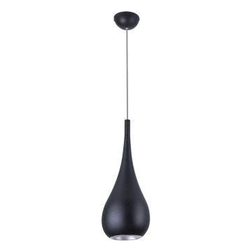 MAXLIGHT P0233 - Lustra ar auklu DROP 1xE27/40W/230V d. 20 cm melna