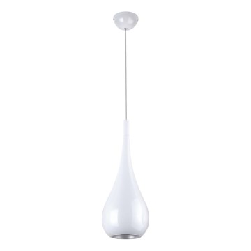MAXLIGHT P0235 - Lustra ar auklu DROP 1xE27/40W/230V d. 20 cm balta