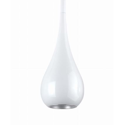 MAXLIGHT P0235 - Lustra ar auklu DROP 1xE27/40W/230V d. 20 cm balta