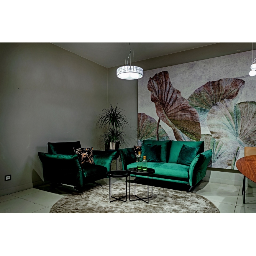 MAXLIGHT P0236 - Lustra ar auklu DIAMANTE 5xG9/42W/230V d. 38 cm spīdīgi hromēts