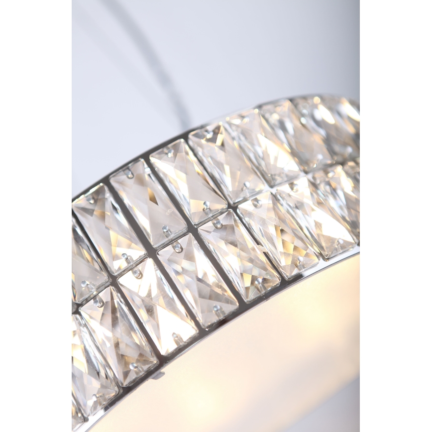 MAXLIGHT P0238 - Lustra ar auklu DIAMANTE 6xG9/42W/230V d. 46 cm spīdīgi hromēts
