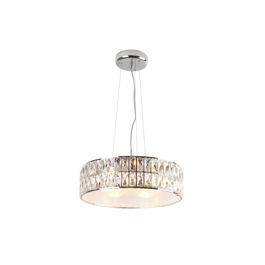 MAXLIGHT P0238 - Lustra ar auklu DIAMANTE 6xG9/42W/230V d. 46 cm spīdīgi hromēts