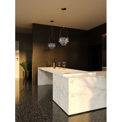 MAXLIGHT P0259 - Lustra ar auklu MONACO 9xG9/40W/230V d. 42 cm spīdīgi hromēts