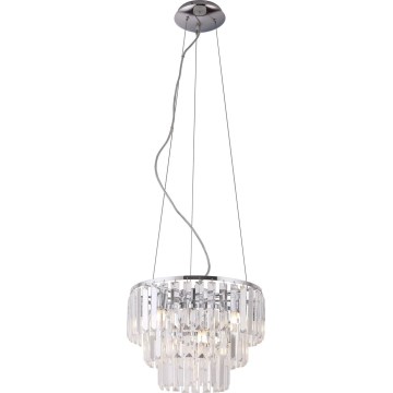 MAXLIGHT P0259 - Lustra ar auklu MONACO 9xG9/40W/230V d. 42 cm spīdīgi hromēts
