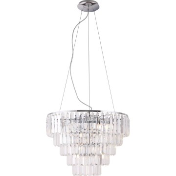 MAXLIGHT P0260 - Lustra ar auklu MONACO 15xG9/40W/230V d. 60 cm spīdīgi hromēts