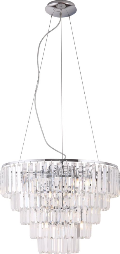 MAXLIGHT P0260 - Lustra ar auklu MONACO 15xG9/40W/230V d. 60 cm spīdīgi hromēts