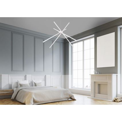 MAXLIGHT P0270 - LED Lustra ar auklu ZIRNEKLIS LED/33W/230V balta