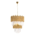 MAXLIGHT P0283 - Lustra ar ķēdi VOGUE 16xE14/40W/230V d. 60 cm zelta