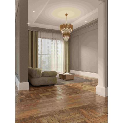 MAXLIGHT P0283 - Lustra ar ķēdi VOGUE 16xE14/40W/230V d. 60 cm zelta