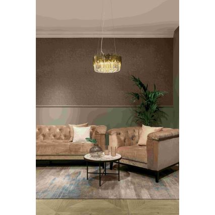 MAXLIGHT P0368 - Lustra ar auklu TREND 8xE14/40W/230V d. 45 cm zelta