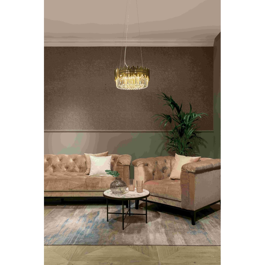 MAXLIGHT P0368 - Lustra ar auklu TREND 8xE14/40W/230V d. 45 cm zelta