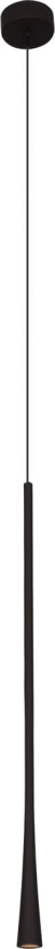 MAXLIGHT P0373 - LED Lustra ar auklu KAFIJA LED/7W/230V d. 3 cm melna