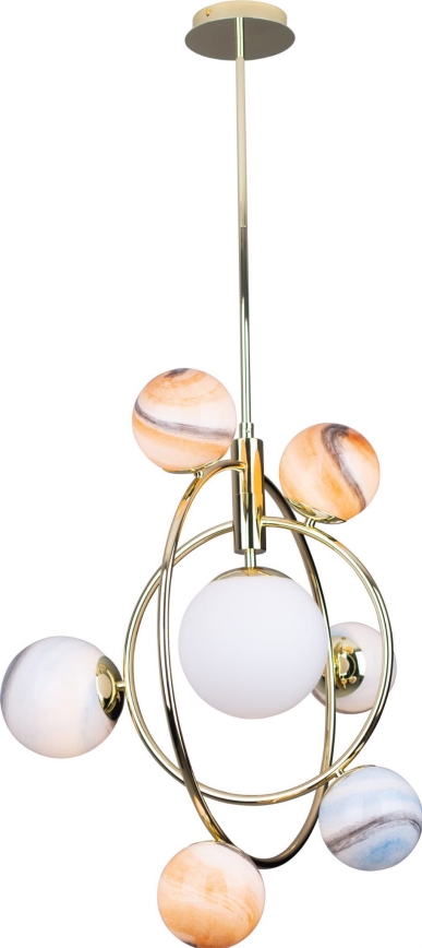 MAXLIGHT P0378 - Lustra ar stieni COSMOS 7xG9/40W/230V zelta