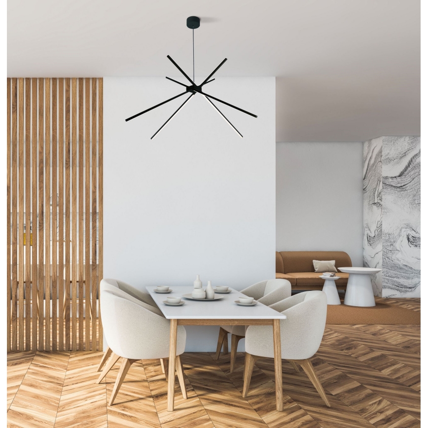 MAXLIGHT P0412 - LED Lustra ar auklu ZIRNEKLIS LED/33W/230V melna