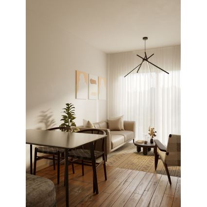 MAXLIGHT P0412 - LED Lustra ar auklu ZIRNEKLIS LED/33W/230V melna