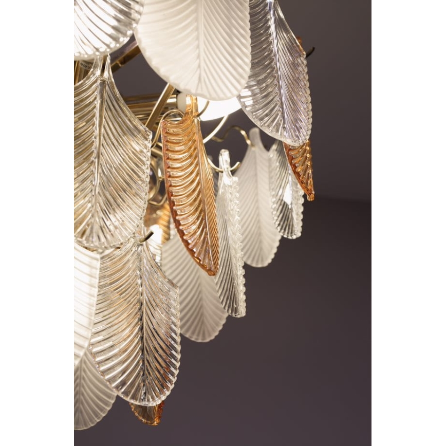 MAXLIGHT P0417 - Lustra ar ķēdi ARWENA 7xE14/40W/230V d. 50 cm zelta