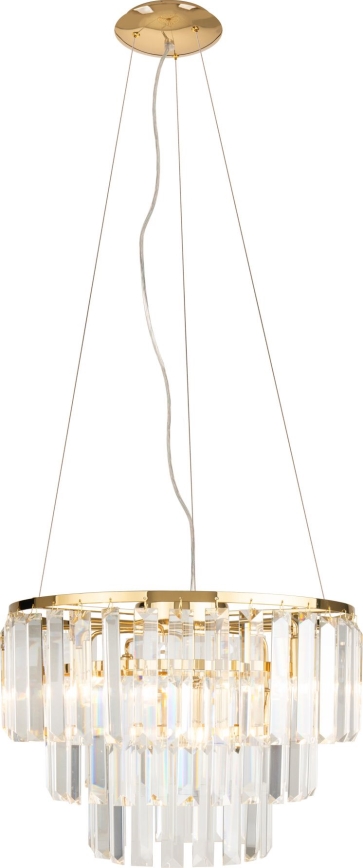 MAXLIGHT P0423 - Lustra ar auklu MONACO 9xG9/40W/230V d. 42 cm zelta