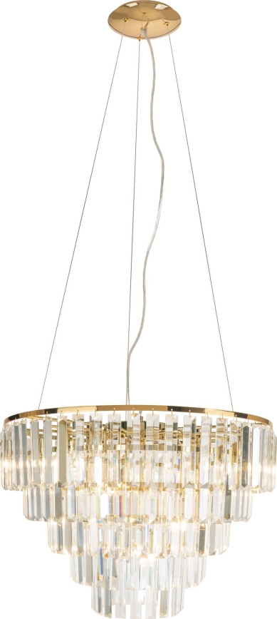 MAXLIGHT P0424 - Lustra ar auklu MONACO 15xG9/40W/230V d. 60 cm zelta