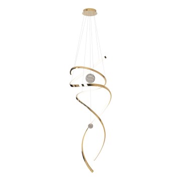 MAXLIGHT P0427D - LED Aptumšojama lustra ar auklu RITZ LED/100W/230V d. 60 cm CRI 90 zelta
