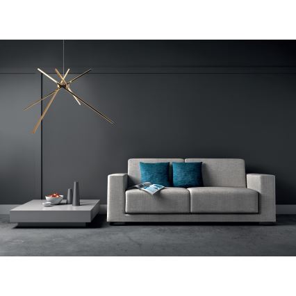 MAXLIGHT P0457 - LED Lustra ar auklu ZIRNEKLIS LED/33W/230V zelta
