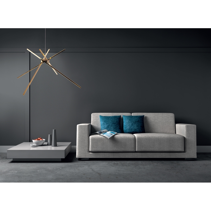 MAXLIGHT P0457 - LED Lustra ar auklu ZIRNEKLIS LED/33W/230V zelta