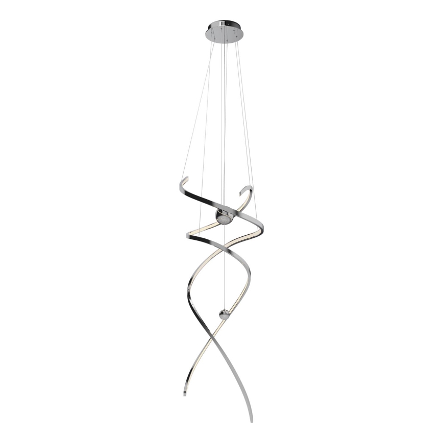 MAXLIGHT P0482D - LED Aptumšojama lustra ar auklu RITZ LED/100W/230V d. 60 cm CRI 90 spīdīgi hromēts