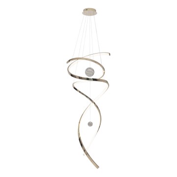 MAXLIGHT P0483D - LED Aptumšojama lustra ar auklu RITZ LED/100W/230V d. 60 cm CRI 90 misiņš
