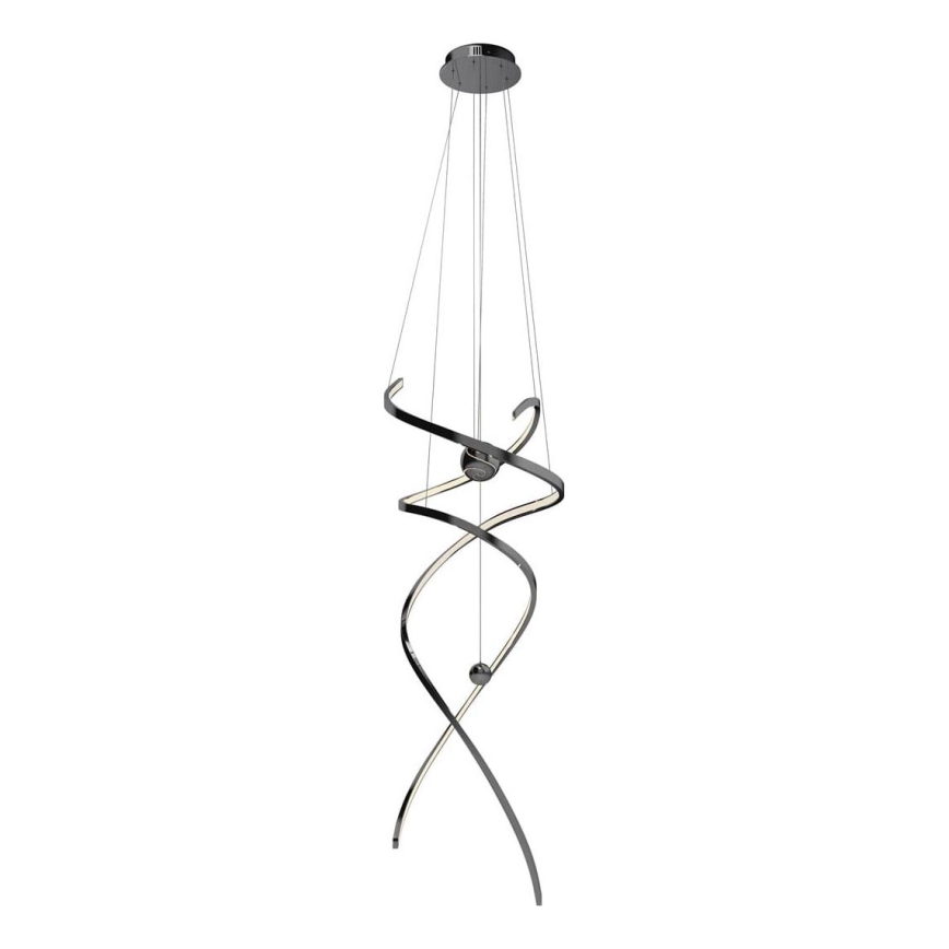 MAXLIGHT P0500D - LED Aptumšojama lustra ar auklu RITZ LED/100W/230V d. 60 cm CRI 90 melna