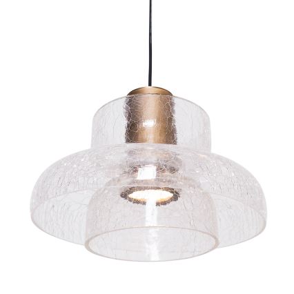 MAXLIGHT P0532 - LED Lustra ar auklu SIGNATURE LED/8W/230V d. 22 cm misiņš/caurspīdīga