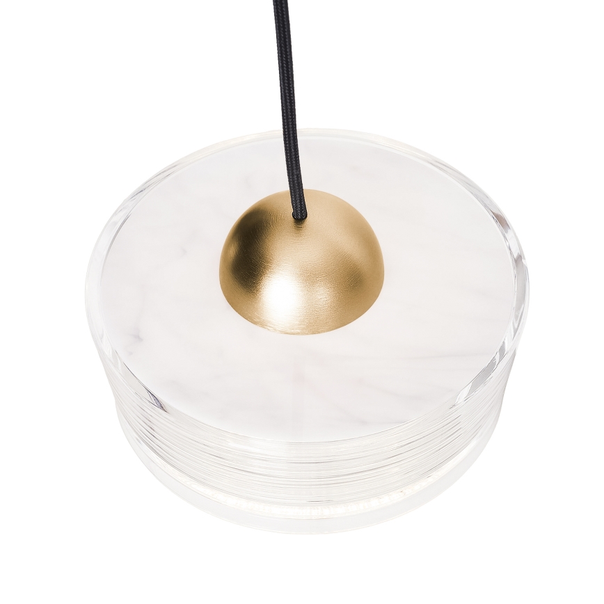 MAXLIGHT P0542 - LED Lustra ar auklu LIPARI LED/6W/230V d. 16 cm caurspīdīga