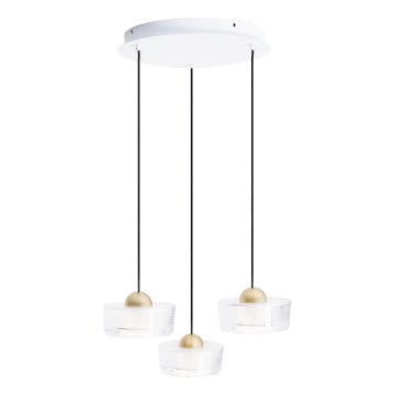 MAXLIGHT P0543 - LED Lustra ar auklu LIPARI LED/22W/230V d. 35 cm caurspīdīga