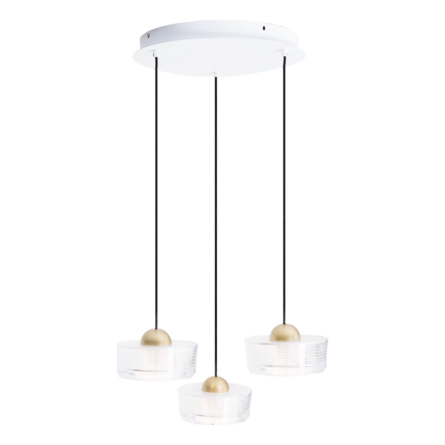 MAXLIGHT P0543 - LED Lustra ar auklu LIPARI LED/22W/230V d. 35 cm caurspīdīga