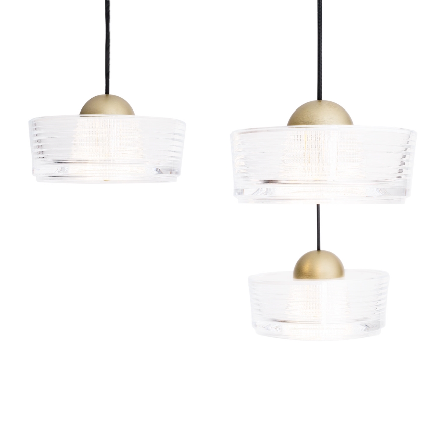 MAXLIGHT P0543 - LED Lustra ar auklu LIPARI LED/22W/230V d. 35 cm caurspīdīga