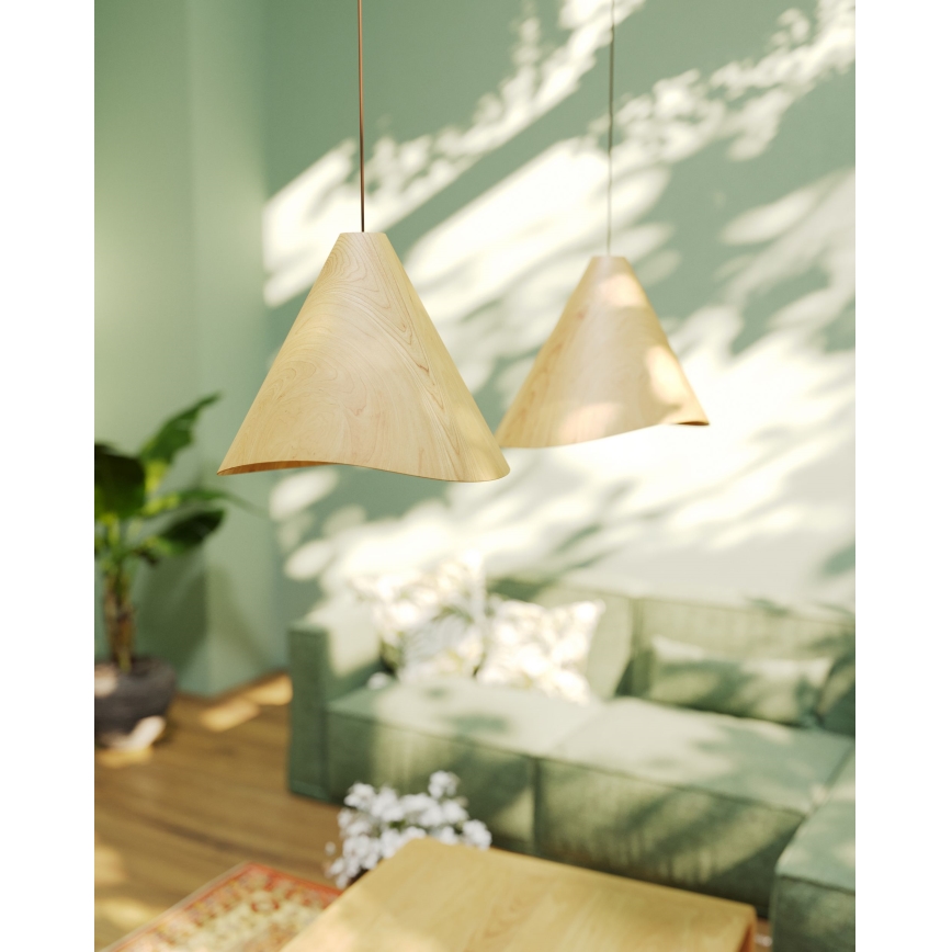 MAXLIGHT P0547 - Lustra ar auklu SAKURA 1xE27/60W/230V d. 33,5 cm ozols